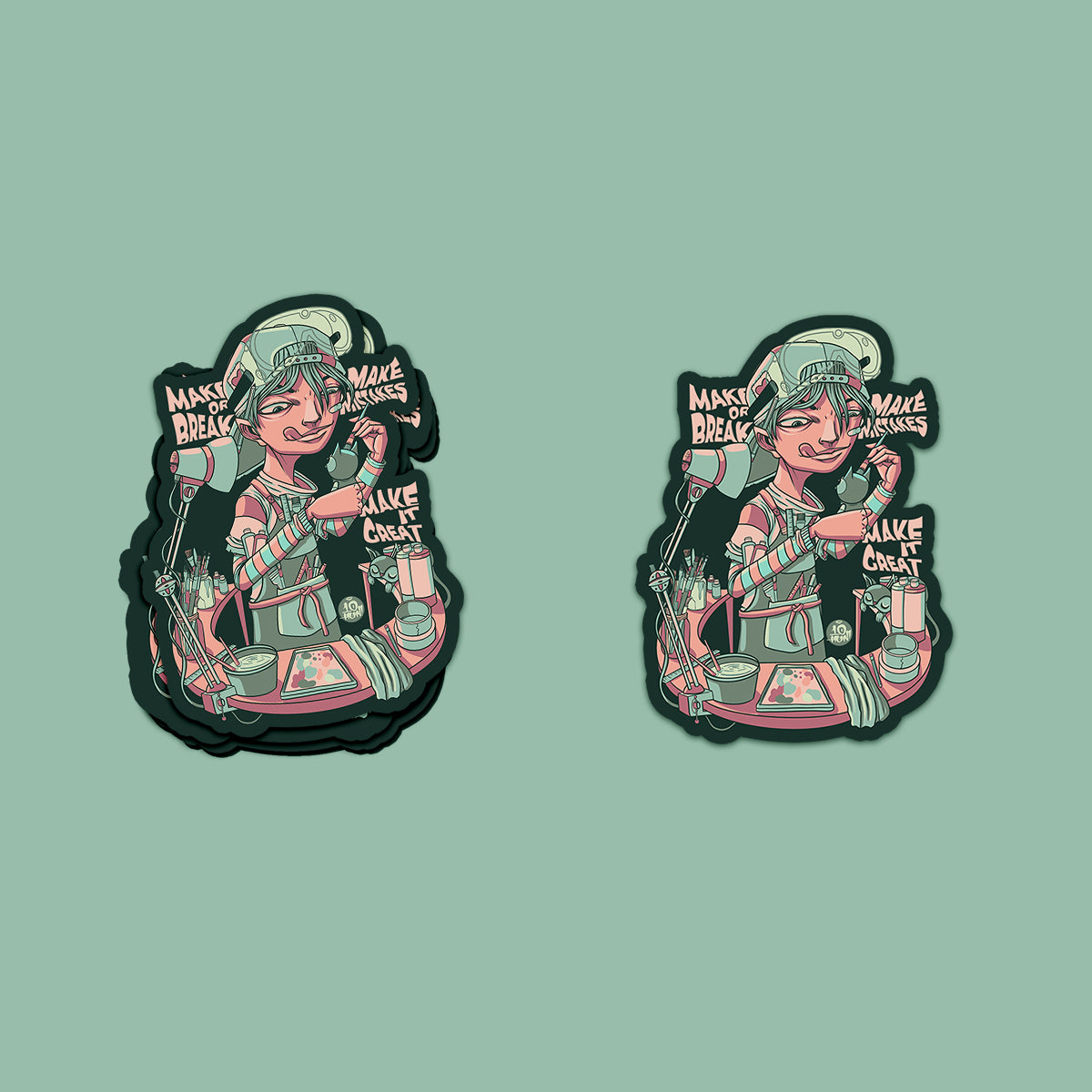 Make or Break- Die Cut Sticker- 3" x 2"