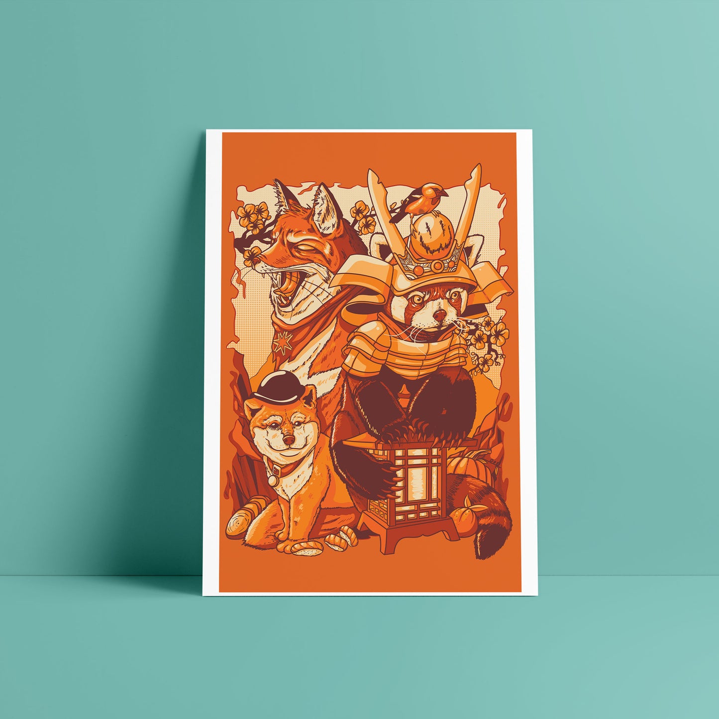 "Orange Fuzz" Print