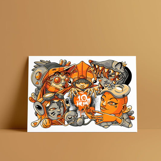 "Surrounded" Print