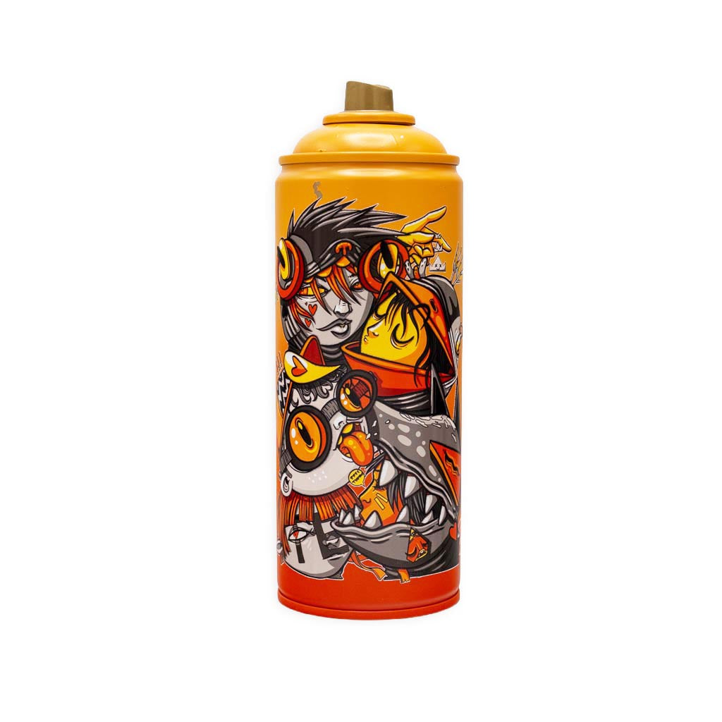 "Noggins Redux" Custom Printed Spray Can