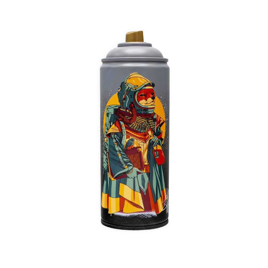 "Astro Fox" Custom Printed Spray Can