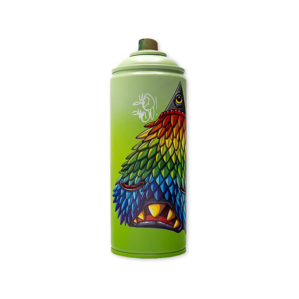 "Feathered Watcher" Custom Printed Spray Can