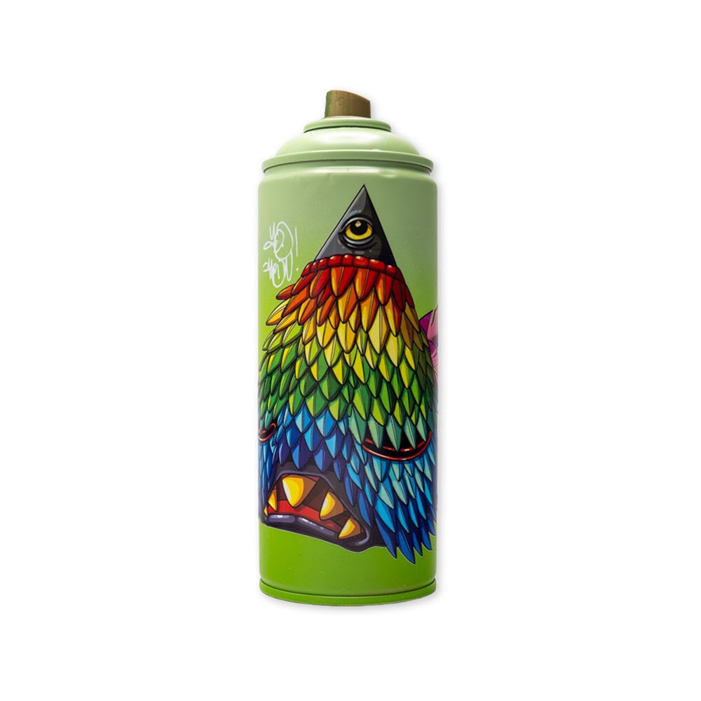 "Feathered Watcher" Custom Printed Spray Can
