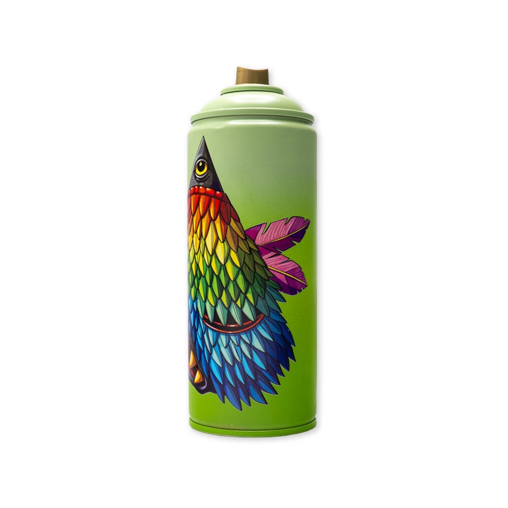 "Feathered Watcher" Custom Printed Spray Can