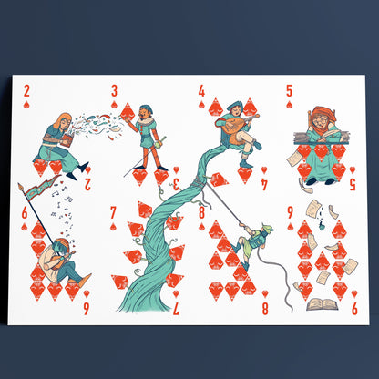 11" x 17" Playing Card Prints