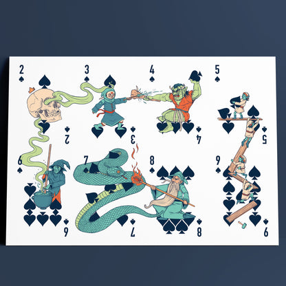 11" x 17" Playing Card Prints