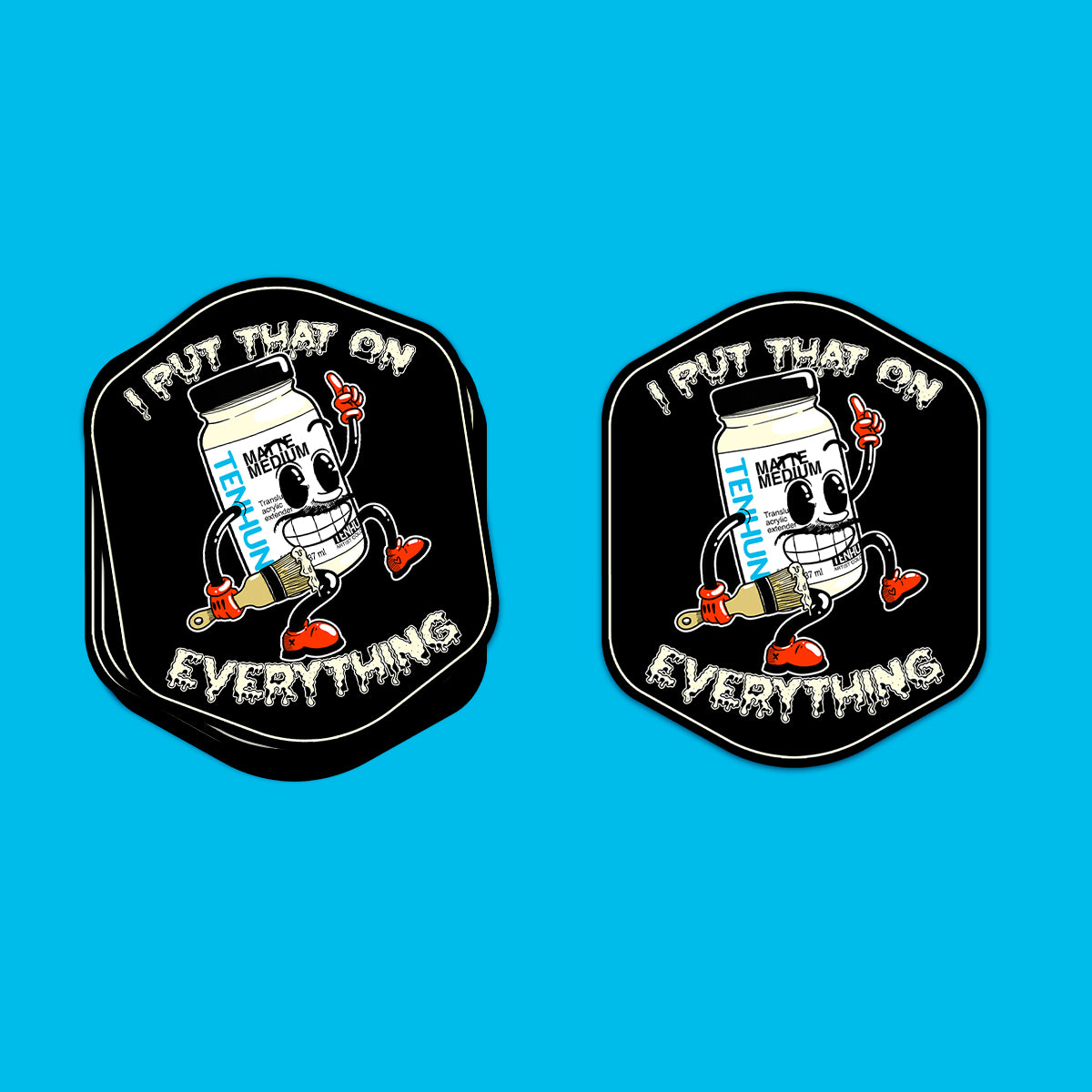 Matte Medium- Die Cut Sticker- 4" x 3"