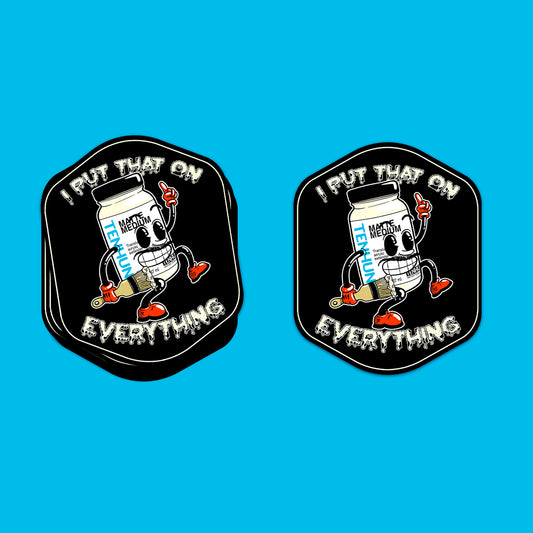 Matte Medium- Die Cut Sticker- 4" x 3"