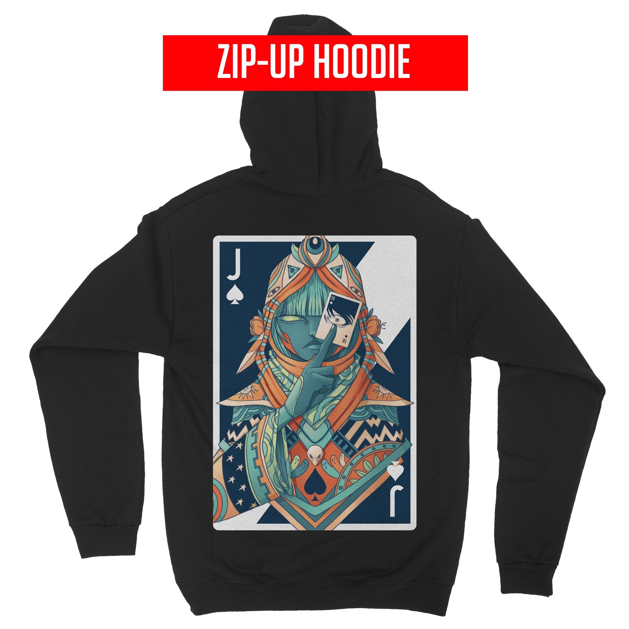 Jack of Spades - Zip-Up Hoodie – Ten Hundred