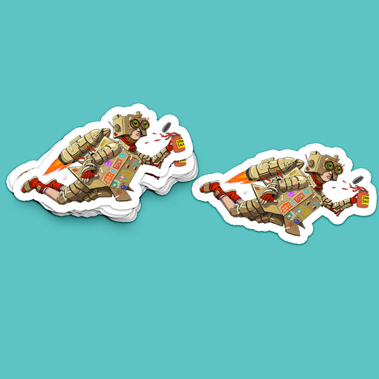 DIY Aviation- Die Cut Sticker- 4" x 2"