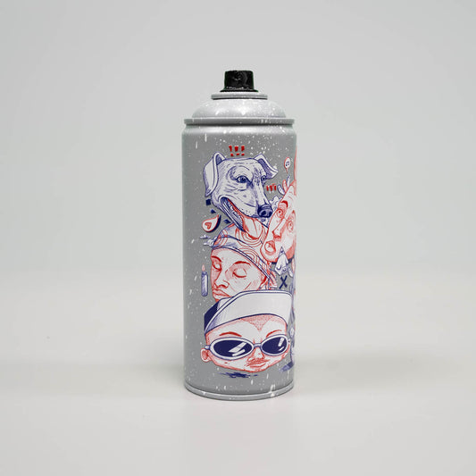 "Spilling Out" Custom Printed Spray Can