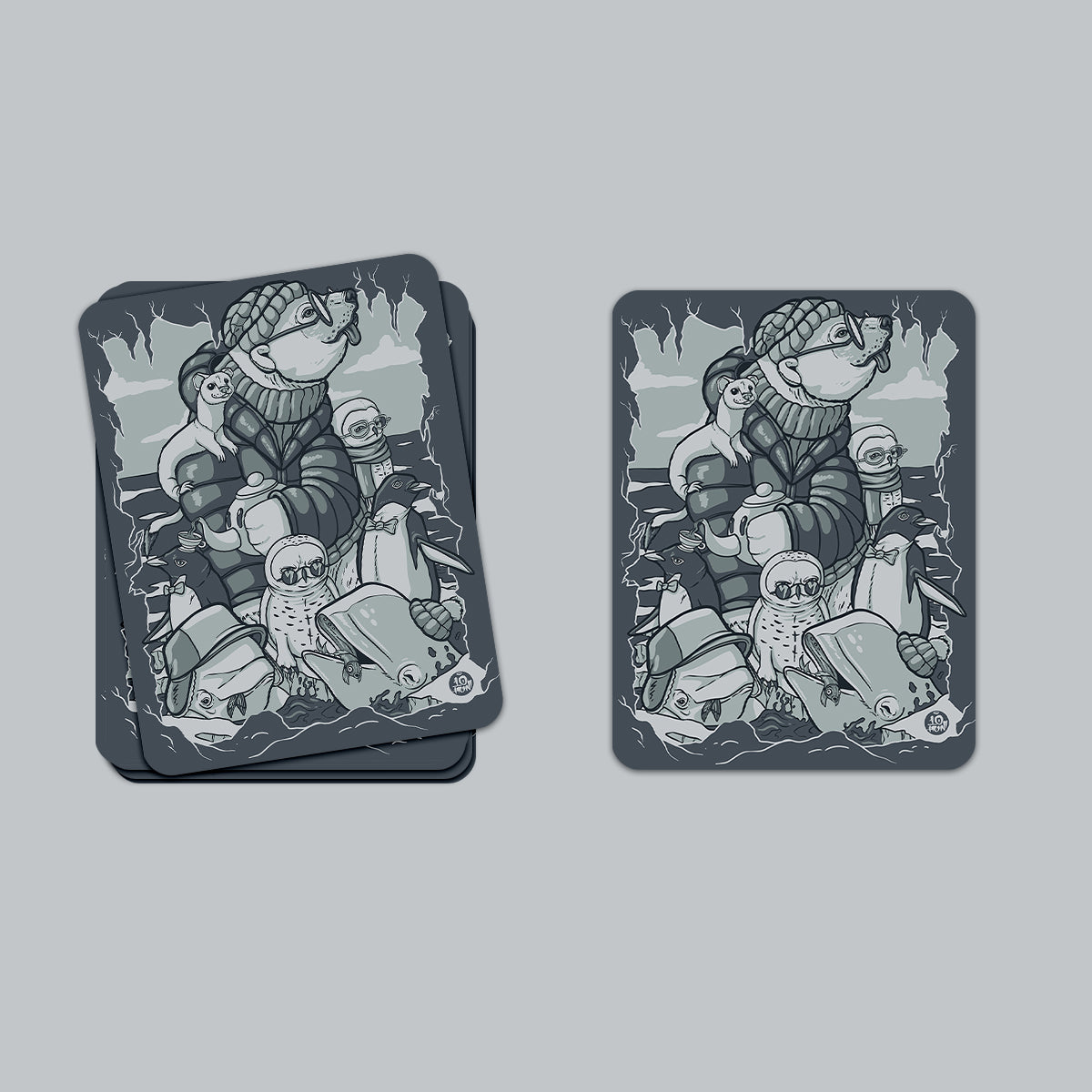 Arctic Archetype- Die Cut Sticker- 4" x 3"