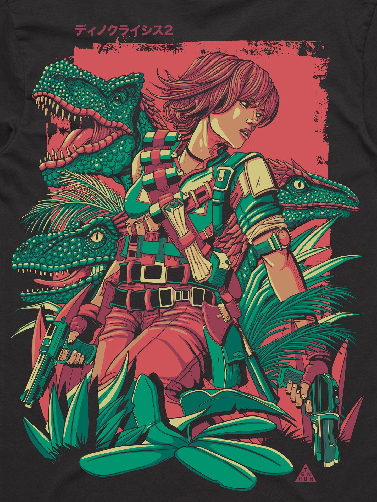 90s カプコン DINO CRISIS ディノクライシス ゲームTシャツ Dino Crisis