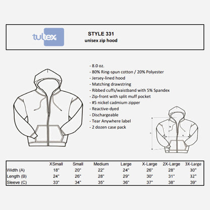 "Only Time Will Tell" - Zip-Up Hoodie